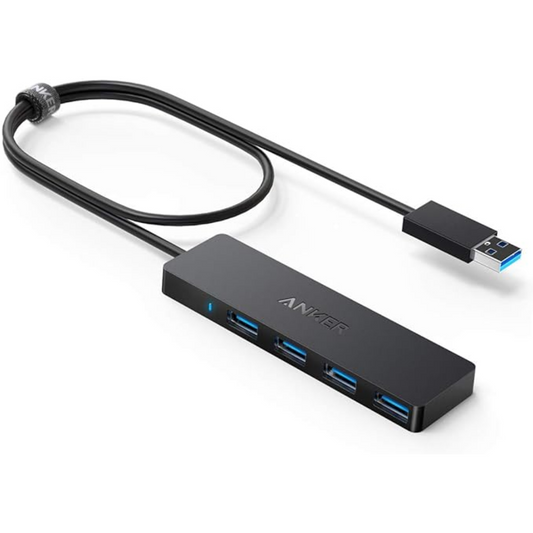 Anker 4-Port USB 3.0 Hub, Ultra-Slim Data USB Hub with 2 ft Extended Cable